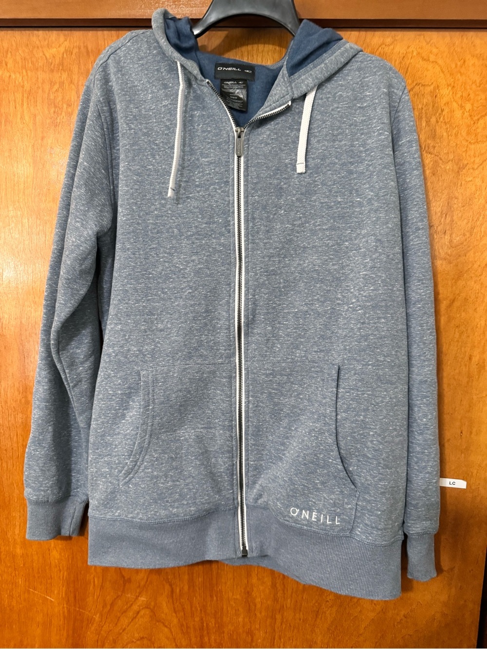 O'NEILL FULL ZIP HOODIE SWEATSHIRT JACKET FLEECE LINED BLUE MEDIUM RN85773